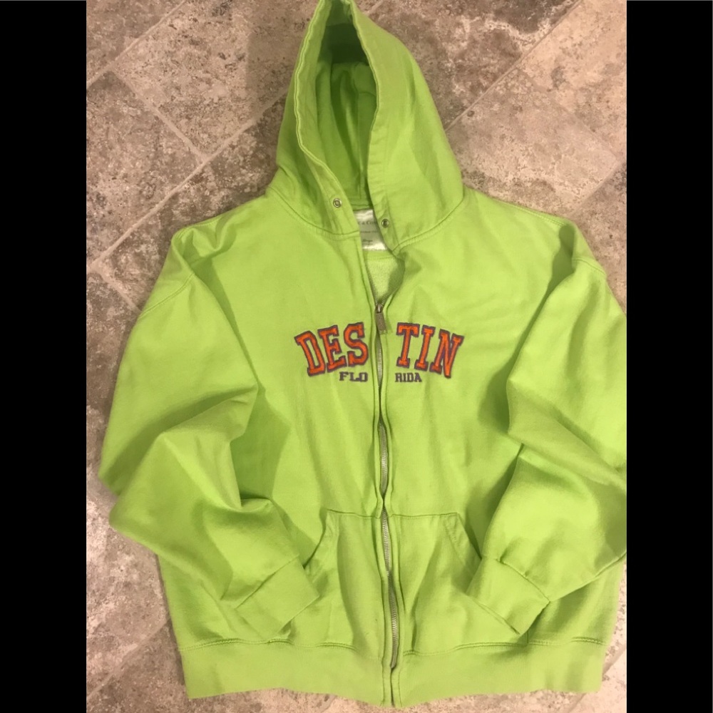 DESTIN, Florida zippered hoodie. Sz XL